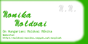 monika moldvai business card